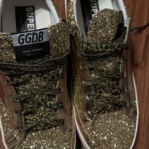 Golden Glitter Sneakers by GGDB